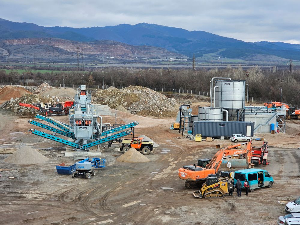Screening and Washing Plant for recycling of constriction waste- GBS Infrastructure Construction